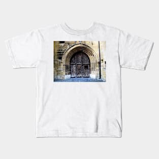 Neuchatel Castle Gate. Switzerland Kids T-Shirt